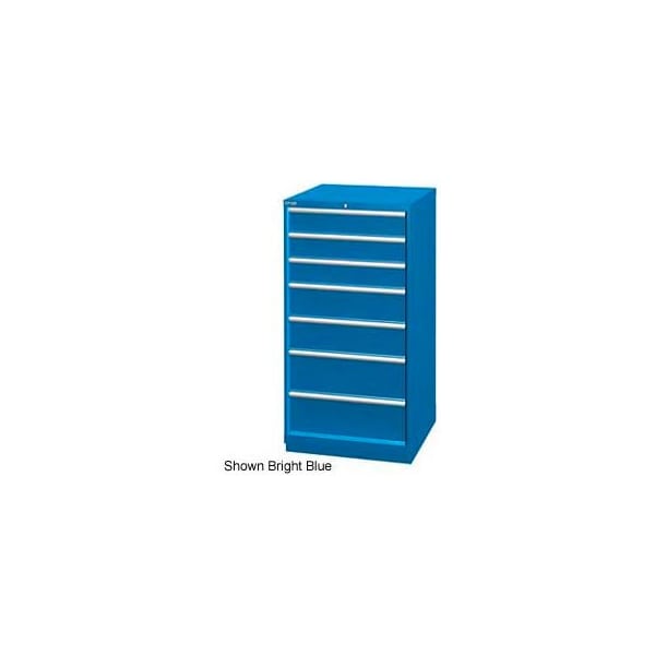 Lista International Lista 28-1/4"W Cabinet, 7 Drawer, 62 Compart - Light Gray, Master Keyed XSSC1350-0702LGMA - main